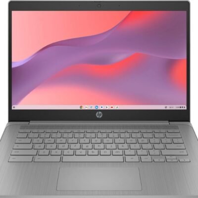 HP 2023 Chromebook Laptop, 14 Inch Display, Intel Celeron N4120 Processor, 4GB RAM, 64GB eMMC, Intel UHD Graphics 600, WiFi, Bluetooth, Chrome OS, Modern Gray