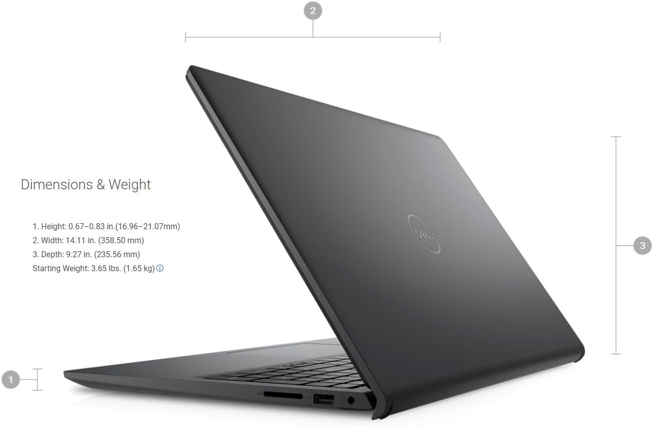 DELL 2023 Inspiron 15 3000 Business Laptop, 15.6" FHD Display, 12th Gen Intel Core i7-1255U,Windows 11 Pro, 16GB DDR4 RAM, 512GB SSD, WiFi 6, Long Battery Life - Image 8