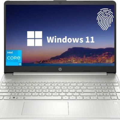 HP Essential Laptop, 15.6″ FHD Display, Intel Core i3-1215U, 12GB RAM, 512GB PCIe SSD, Fingerprint Reader, Webcam, Type-C, HDMI, SD Card Reader, Wi-Fi, Windows 11 Home, Silver