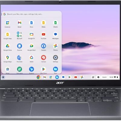 Acer Chromebook Plus 514 Laptop with Google AI ? 14″ WUXGA 1920 x 1200 IPS Touch Display | AMD Ryzen 3 7320C | 8GB LPDDR5X | 128GB eMMC | Wi-Fi 6E | FHD Camera | Chrome OS | CB514-3HT-R8RB