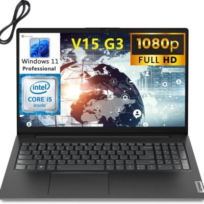 Lenovo V15 G3 Business Laptop Computer, 15.6″ FHD Display, 12th Gen Intel 10 Cores i5-1235U (Beat i7-1195G7), 24GB DDR4 RAM, 1TB PCIe SSD, WiFi, BT 5.1, Windows 11 Pro, AZ-XUT Cable