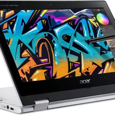 acer Spin 311-2H 11.6″ 2-in-1 Touchscreen Chromebook (Intel 4-Core Celeron N4000, 64GB eMMC, 4GB RAM, Stylus, Webcam, IPS) Flip Convertible Home & Education Laptop, IST Computers Pen, Chrome OS
