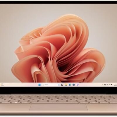 Microsoft Surface Laptop Go 3 (2023) – 12.4-inch Touchscreen, Intel i5-1235U, 8GB RAM, 256GB SSD, Windows 11, Sandstone (Renewed)
