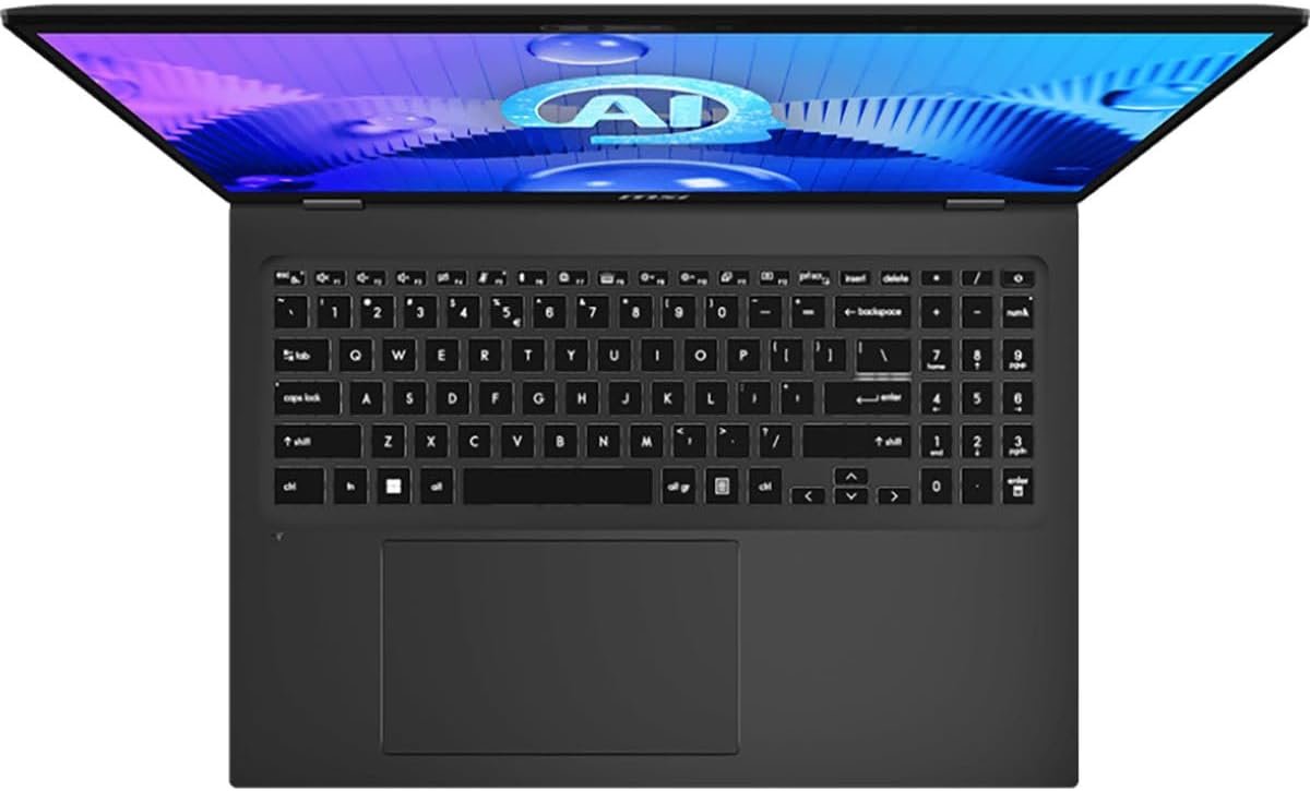 MSI Prestige 16 AI Studio B1VFG-091US 16" WQXGA Mobile Workstation, Intel Evo Core Ultra 7-155H 1.4GHz, 32GB RAM, 1TB SSD, NVIDIA GeForce RTX 4060 8GB, Windows 11 Pro, Stellar Gray - Image 4