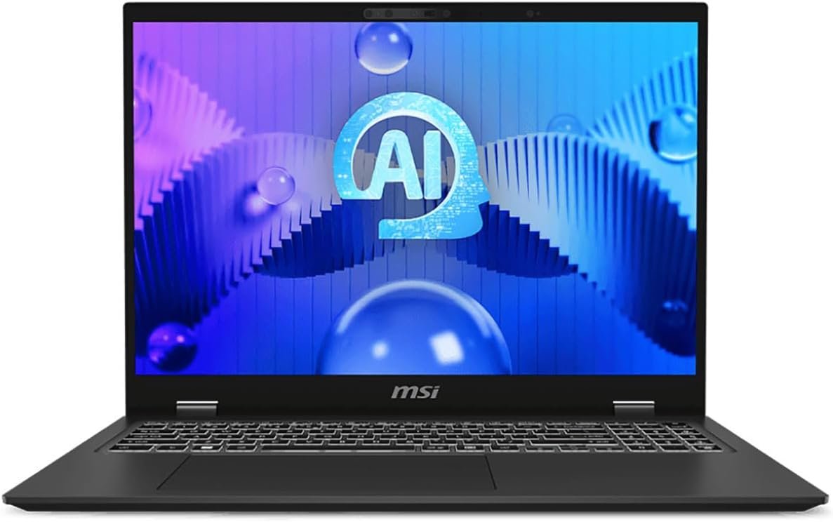 MSI Prestige 16 AI Studio B1VFG-091US 16" WQXGA Mobile Workstation, Intel Evo Core Ultra 7-155H 1.4GHz, 32GB RAM, 1TB SSD, NVIDIA GeForce RTX 4060 8GB, Windows 11 Pro, Stellar Gray