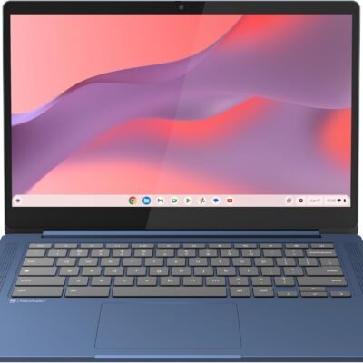 Lenovo IdeaPad Slim 3 Chromebook – 2024 – Lightweight Laptop – Waves MaxxAudio? Speakers – 14″ HD Display – HD 720p Camera – 4GB Memory – 64GB Storage – MediaTek Kompanio 520 – Abyss Blue