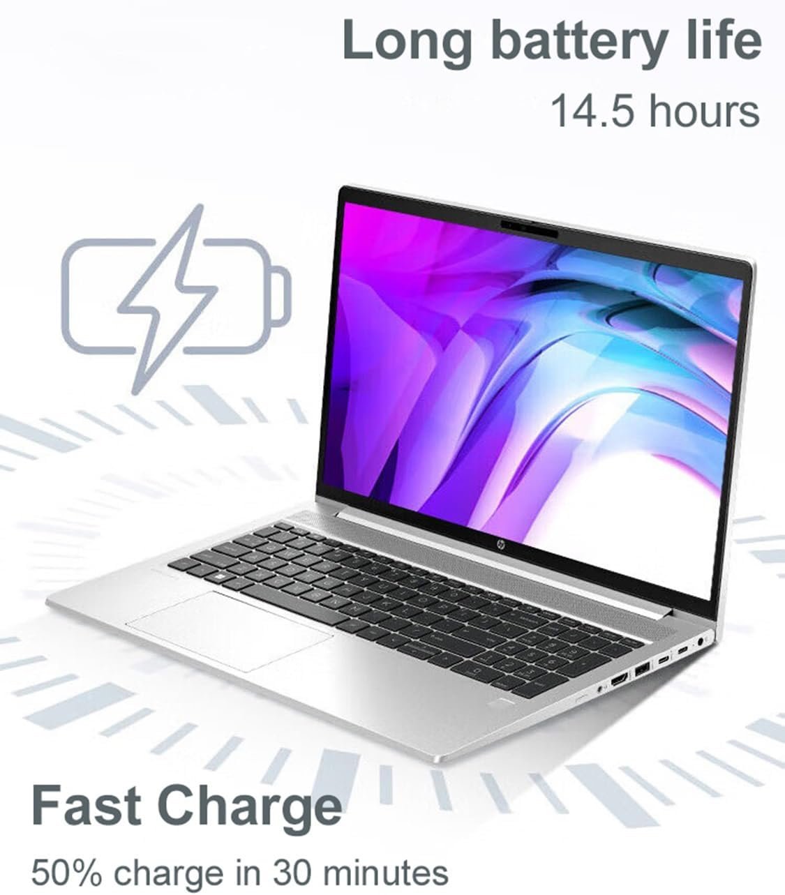 HP ProBook 450 G10 Business Laptop (15.6" FHD Anti-Glare, Intel 10-Core i5-1334U, 16GB RAM, 512GB SSD, (Beats i7-1255U)) Backlit KB, Webcam, Ethernet, Wi-Fi 6E, Win 11 Pro w/ AI Copilot, Silver - Image 3