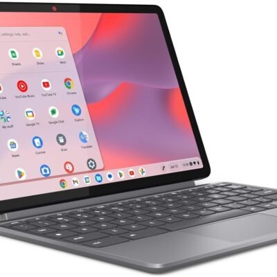 Lenovo Chromebook Duet – 2025 – Convertible Chromebook – ChromeOS – 10.95″ WUXGA IPS Touch Display – 4GB Memory – 64GB Storage – MediaTek Kompanio 838 – Luna Grey