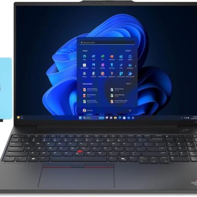 Lenovo ThinkPad E16 Gen 1 Business Laptop 16.0″ WUXGA IPS Display 300 nits (AMD Ryzen 5 7530U 6-Core 2.00GHz, 16GB RAM, 512GB PCIe SSD, AMD Radeon, Backlit KYB, FP, WiFi 6, Win11Pro) w/Dockztorm Hub