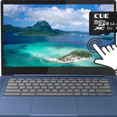 Lenovo 2023 Ideapad Slim 3 14″ FHD Touchscreen Chromebook Laptop, 8-Core MediaTek Kompanio 520, 4GB RAM, 128GB Storage(64GB eMMC + 64GB Micro SD), WiFi6, 13.5hr Battery Life, Webcam, Chrome OS