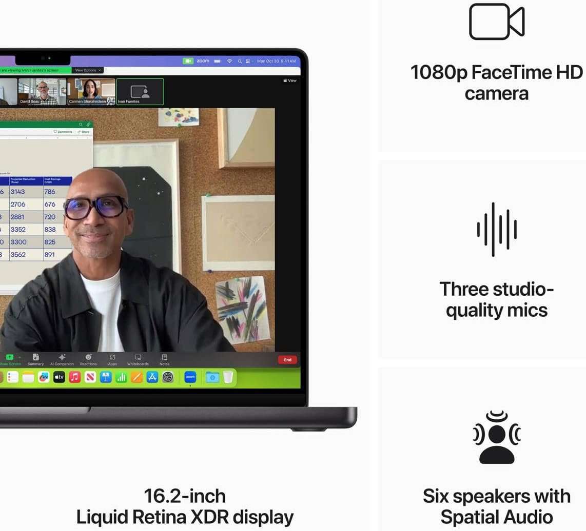 Apple MacBook Pro 16.2" with Liquid Retina XDR Display, M3 Max Chip with 16-Core CPU and 40-Core GPU, 64GB Memory, 2TB SSD, Space Black, Late 2023 - Image 8