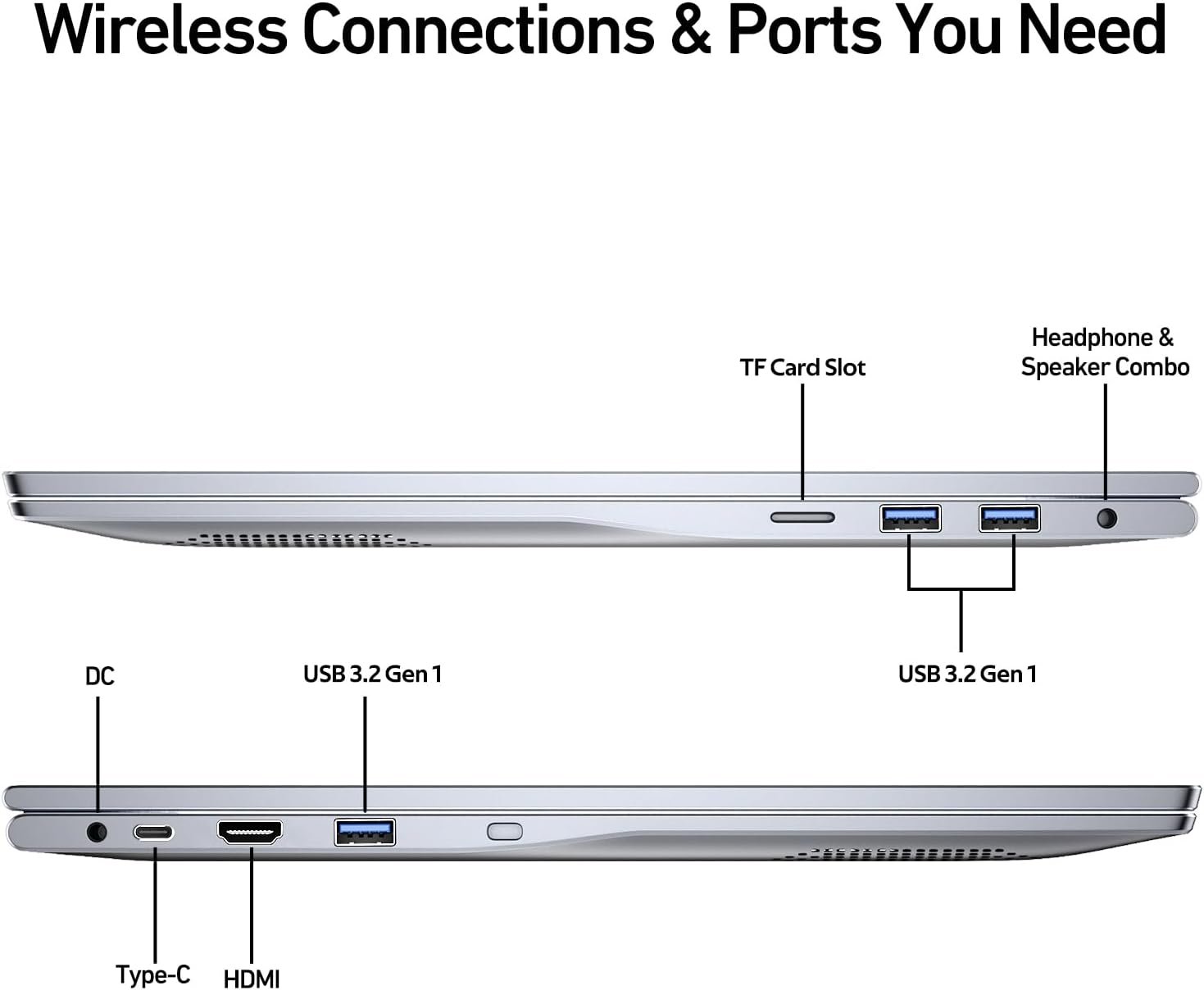 2025 Latest Laptop 16'' FHD Display, 512GB SSD 16GB RAM, 12th Intel Processor N95(Max 3.4GHz), Windows 11, Backlit Keyboard, 8000mAh, Fingerprint, WiFi5, Type-C, HDMI, BT, Webcam, Silver - Image 6