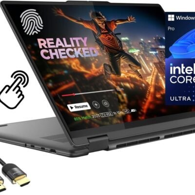 Lenovo Yoga 7i 2-in-1 Laptop, 16″ 2K Touchscreen Display, Core Ultra 7 155U (Up to 4.80 GHz), 16GB DDR5, 1TB PCIe SSD, Wi-Fi 6E, Backlit KB, FP Reader, TB 4, Webcam, Keypad, PDG HDMI, Win 11 Pro