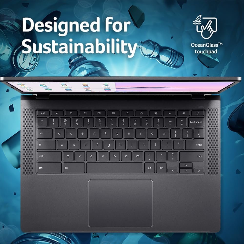 Acer Chromebook Plus 514 Laptop with Google AI ? 14" Full HD 1920 x 1080 IPS Touch Display | Intel Core i3-N305 | 8GB LPDDR5 | 128GB SSD | Wi-Fi 6E | FHD Camera | Chrome OS | CB514-4HT-375Z - Image 11