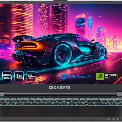 GIGABYTE – G6 (2024) Gaming Laptop – 165Hz 1920×1200 WUXGA – NVIDIA GeForce RTX 4060 – Intel i7-13620H – 1TB SSD with 16GB DDR5 RAM – Windows 11 Home (G6 KF-H3US854KH)