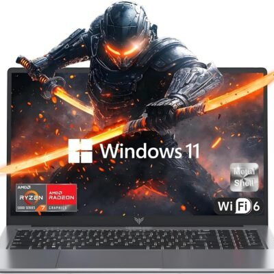 Gaming Laptop, Laptop with AMD Ryzen 7 5825U (8C/16T, Up to 4.5GHz), 16GB RAM 512GB NVMe SSD Laptop Computer, Radeon RX Vega 8 Graphics, 16.1-inch FHD Display, WiFi 6, 53Wh Battery, Backlit KB