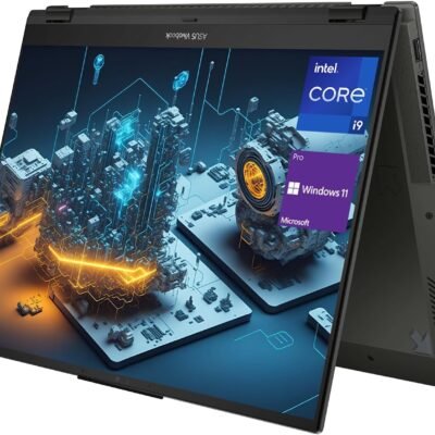 ASUS Business Vivobook S 16 Flip 2-in-1 Laptop, 16″ WUXGA Touchscreen, Intel Core i9-13900H, 32GB SSD, 2TB SSD, Webcam, HDMI, Wi-Fi 6, Windows 11 Pro, Midnight Black