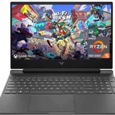 HP Victus 15.6″ 144Hz FHD Gaming Laptop,AMD Ryzen 5 7535HS,64GB DDR5 RAM,2TB SSD,AMD Radeon RX 6550M,Beats RTX 2050,Backlit Keyboard,Windows11 Pro, Mica Silver