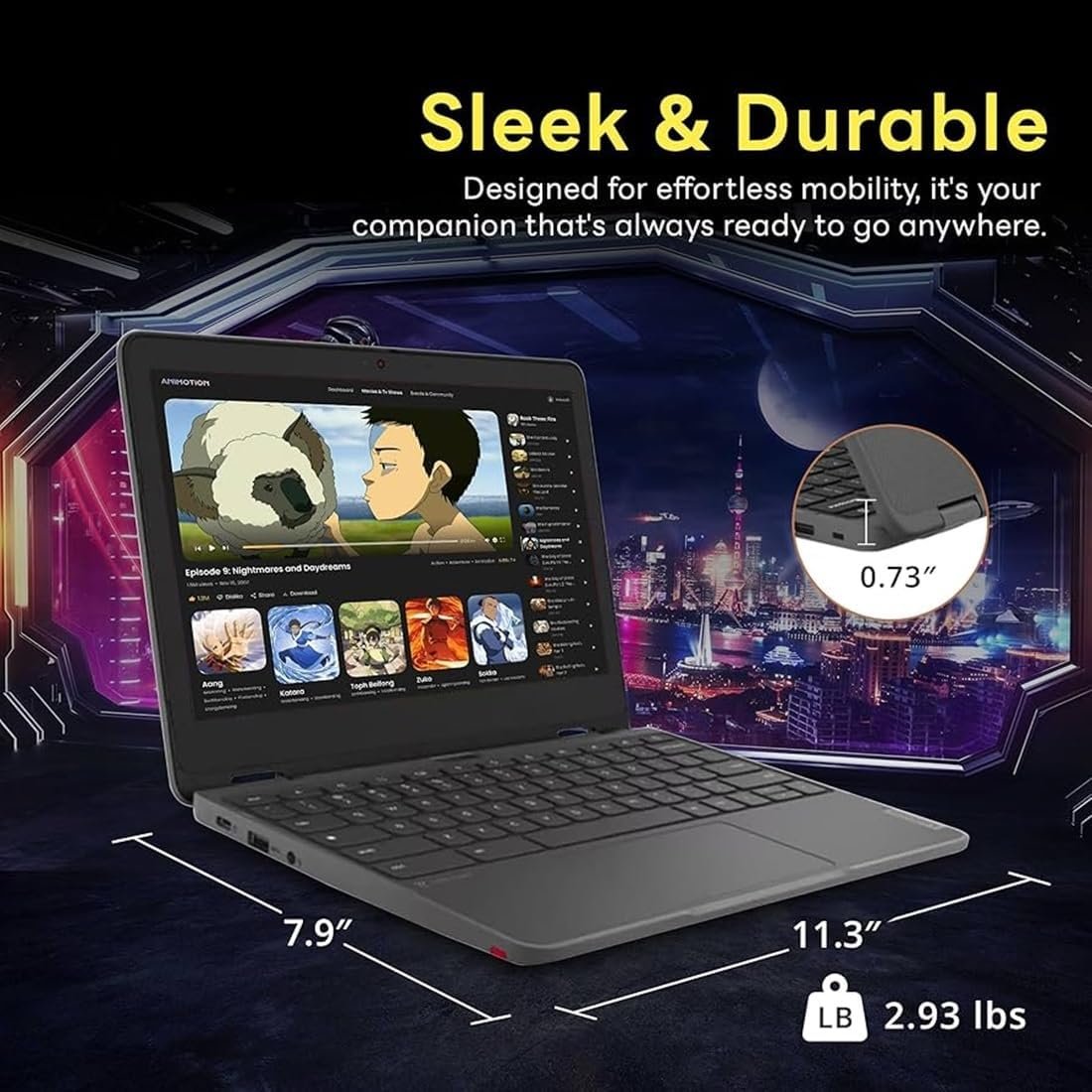 Lenovo Chromebook 300e Yoga 11.6" 2-in-1 Touchscreen (8-Core Kompanio 520, 4GB RAM, 96GB Storage), Ruggedized & Water Resistant, Convertible Students & Education Laptop, IST Pen, Webcam, Chrome OS - Image 5