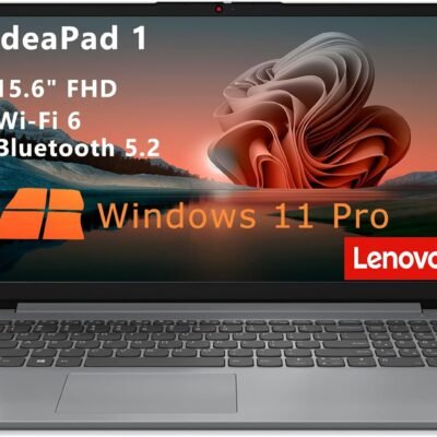 Lenovo IdeaPad 1 Student Laptop Computer, 15.6″ FHD Display, Intel Dual Core Processor, 32GB DDR4 RAM, 1TB PCIe SSD, WiFi 6, Bluetooth 5.2, Type-C, Cloud Grey, Windows 11 Pro, Tichang