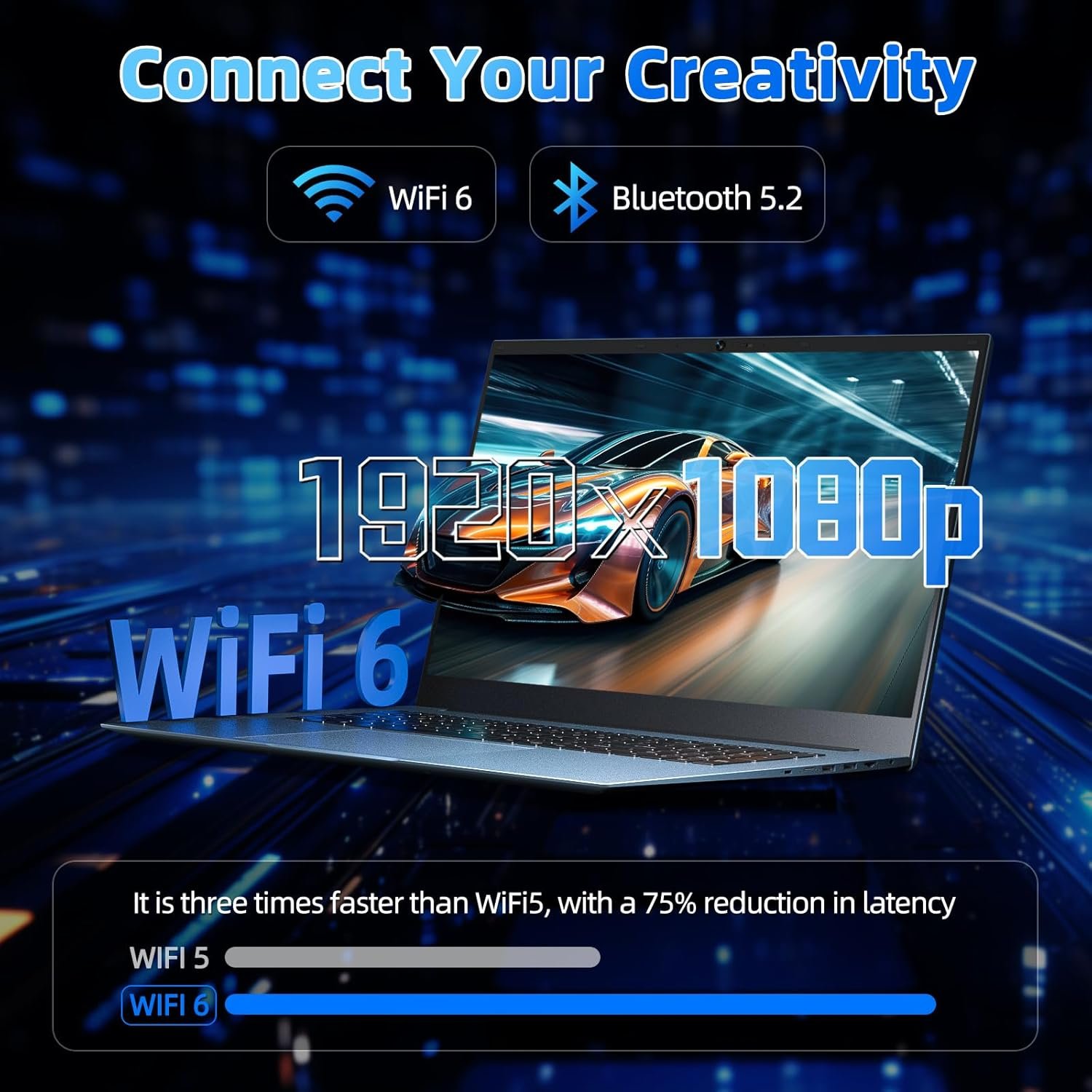 18.5 Inch Laptops, 11 Home Laptop Computers with 32GB RAM 128GB EMMC+1024GB SSD, Celeron N5095 Quad-Core, WiFi 6, USB 3.2, HDMI, Type-C, Portable Notebook, 8000mAh(Gray) - Image 4