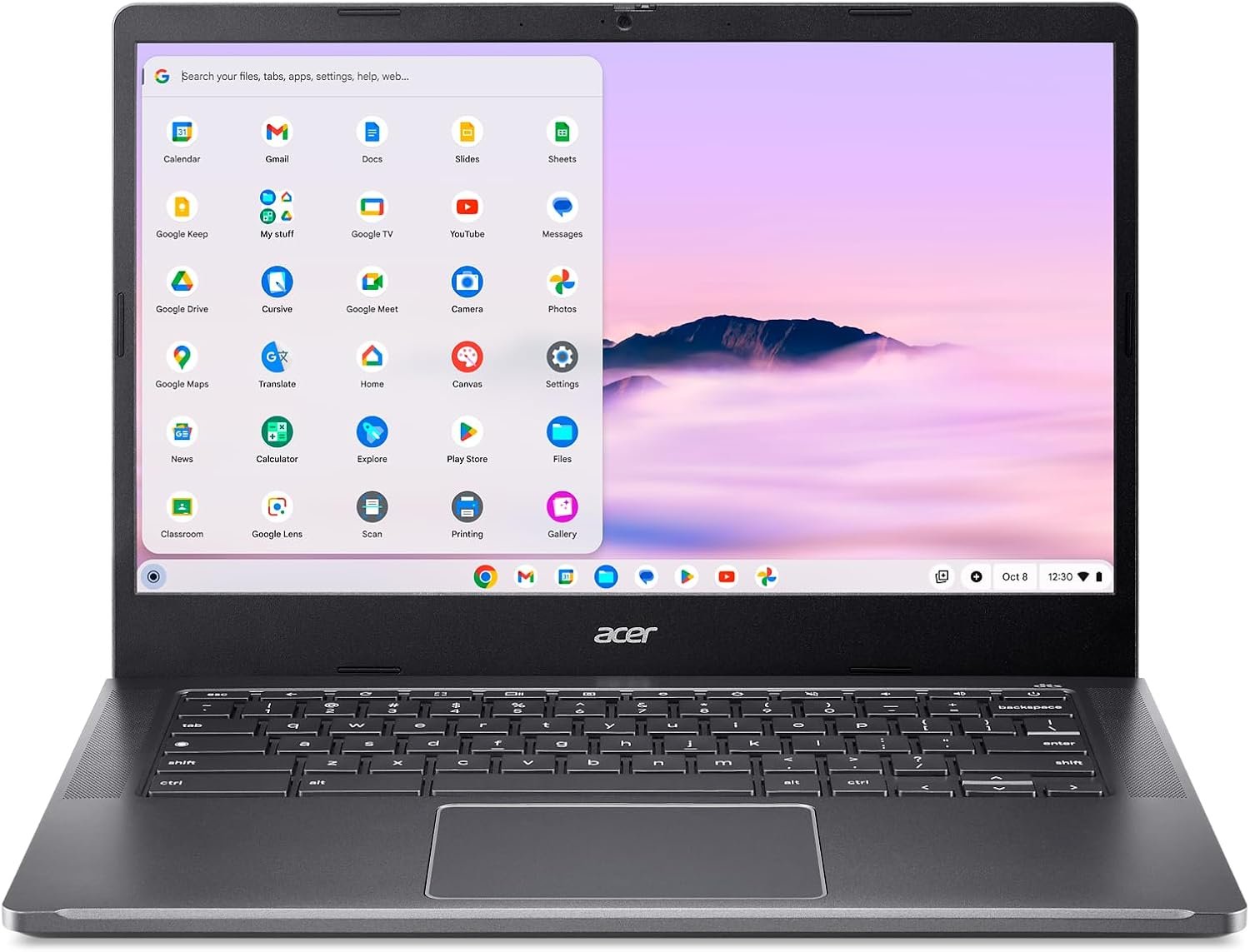Acer Chromebook Plus 514 Laptop with Google AI ? 14" Full HD 1920 x 1080 IPS Touch Display | Intel Core i3-N305 | 8GB LPDDR5 | 128GB SSD | Wi-Fi 6E | FHD Camera | Chrome OS | CB514-4HT-375Z