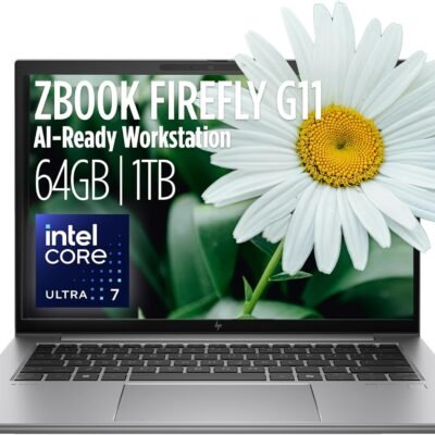HP ZBook Firefly G11 14? AI-Ready Mobile Workstation IPS WUXGA (Intel Ultra 7 155U 12-Core, 64GB DDR5, 1TB SSD, Backlit KYB, Fingerprint, 2 Thunderbolt 4, WiFi 6E, 5MP Cam, Win 11 Pro) w/MAJ Deskpad