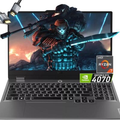 Lenovo LOQ 15 Gaming Laptop RTX 4070 – AMD Ryzen 7 7435HS Beat i7-12650H- 15.6 FHD Display G-SYNC – 64GB DDR5 RAM -4TB PCIe SSD- Backlit Keyboard – USB Type-C – Windows 11 – Computadora Gamer – 2024