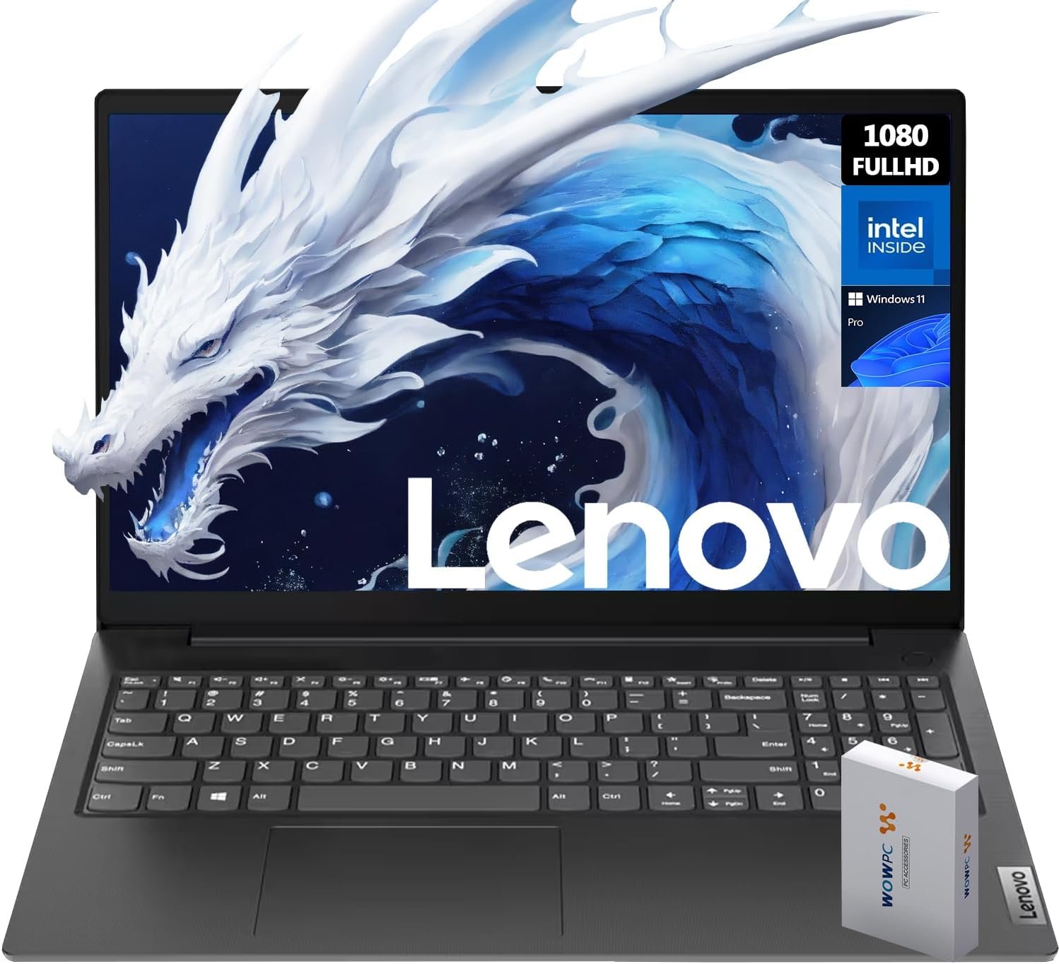 Lenovo V15 Laptop | 15.6" FHD (1920 x 1080) Display | Intel Quad-core Processor | Ethernet RJ-45 | WOWPC Recovery USB (Windows 11 Pro, 16GB RAM | 1TB SSD)