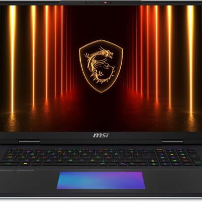MSI Titan 18 HX AI 18″ 120Hz MiniLED UHD+ Gaming Laptop: Intel Ultra 9-285HX, NVIDIA Geforce RTX 5090, 64GB DDR5, 6TB NVMe SSD, Thunderbolt 5, Wi-Fi 7, Win 11 Pro: Black A2XWJG-614US