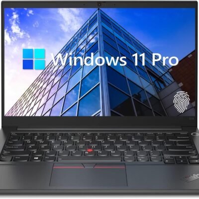 Lenovo ThinkPad E14 Gen 5 Business Laptop, 14″ FHD+ Display, AMD Ryzen 7 7730U (Beat i7-1255U), 16GB RAM, 512GB SSD, FP Reader, Backlit Keyboard, HDMI, RJ45, Wi-Fi 6, Windows 11 Pro, Black