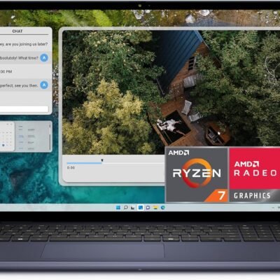 Dell Inspiron 5645 Laptop – 16.0 16:10 FHD+ (1920 x 1200) Display, AMD Ryzen 7-8840U, 16GB DDR5 RAM, 1TB SSD, AMD Radeon Graphics, Windows 11 Home, Onsite & Migrate Services – Midnight Blue