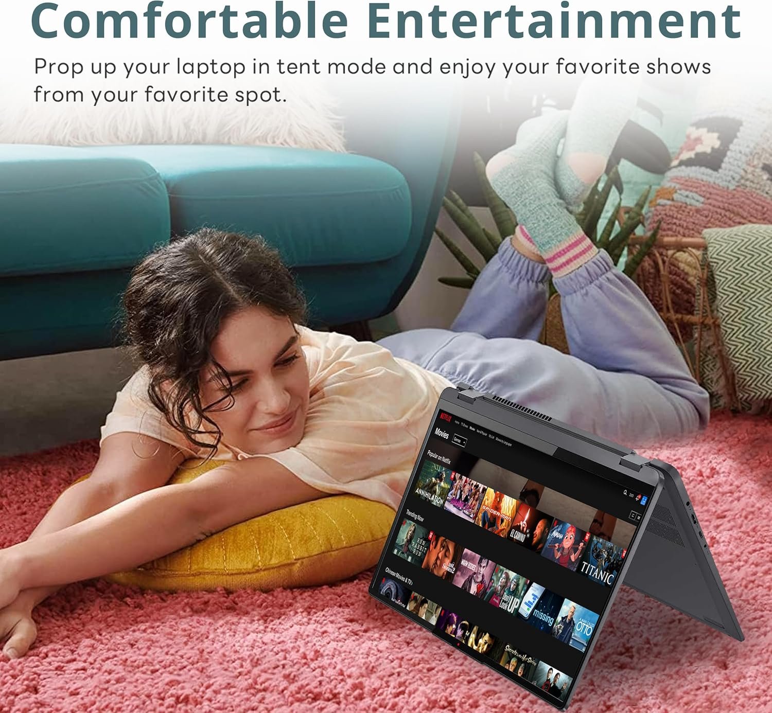 Lenovo IdeaPad Flex 5 16"" 2-in-1 2.5K IPS Touchscreen Laptop, Intel Core i7-1255U, 16GB RAM, 1TB SSD, Backlit Keyboard, Fingerprint Reader, Win 11 Pro, Storm Grey, 32GB Hotface USB Card, Gray - Image 7