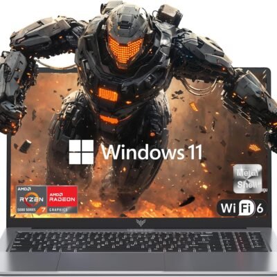 2025 Gaming Laptop, Laptop with AMD Ryzen 7 5000 Series (8C/16T, Up to 4.3GHz), 16GB RAM 512GB NVMe SSD Laptop Computer, Radeon RX Vega 8 Graphics, 16.1-inch FHD Display, WiFi 6, Backlit KB