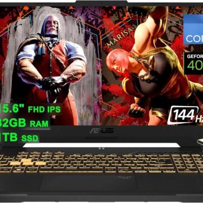 Asus TUF F15 Gaming Laptop 15.6″ FHD 144Hz Intel 14-Core i7-12700H (Beat i9-11950H) 32GB RAM 1TB SSD GeForce RTX 4070 8GB Graphic Backlit Thunderbolt 4 USB-C Win11 Grey + HDMI Cable