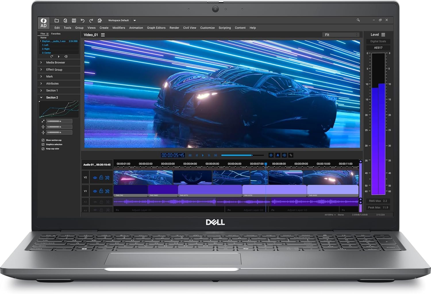 Dell Precision 3591 Workstation Laptop (2024) | 15.6" 1920x1080 FHD | Core Ultra 7-165H - 512GB SSD Hard Drive - 16GB RAM - Nvidia RTX 500 Ada | 16 cores @ 5.0 GHz - 4GB GDDR6 Win 11 Pro Silver