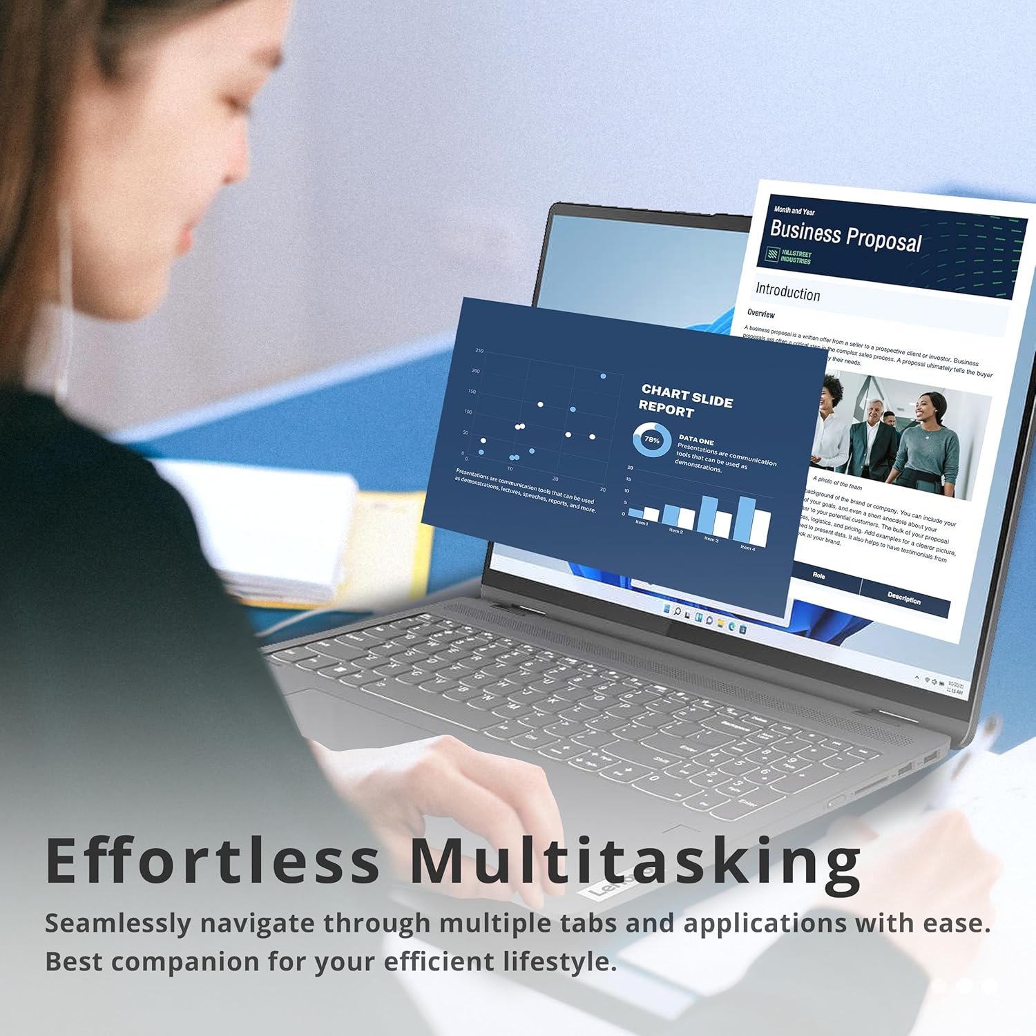 Lenovo IdeaPad Flex 5 16"" 2-in-1 2.5K IPS Touchscreen Laptop, Intel Core i7-1255U, 16GB RAM, 1TB SSD, Backlit Keyboard, Fingerprint Reader, Win 11 Pro, Storm Grey, 32GB Hotface USB Card, Gray - Image 5