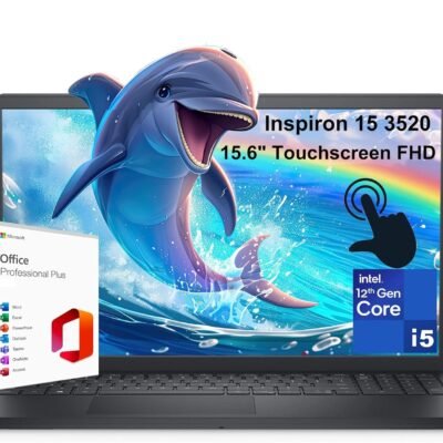 Dell Inspiron 15 3520 3000 15.6″ Touchscreen FHD Business Laptop Computer, Intel 10-Core i5-1235U (Beat i7-1195G7), 32GB DDR4 RAM, 1TB PCIe SSD, WiFi, Microsoft Office Annual License, Win 11 Pro S